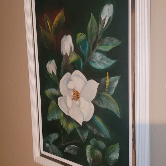 BEAUTIFUL VINTAGE OIL ON CANVAS PAINTING SIGNED BY LISETTE - Picture 6 of 11